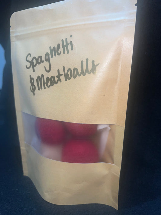 Spaghetti and Meatballs Felt Play Food