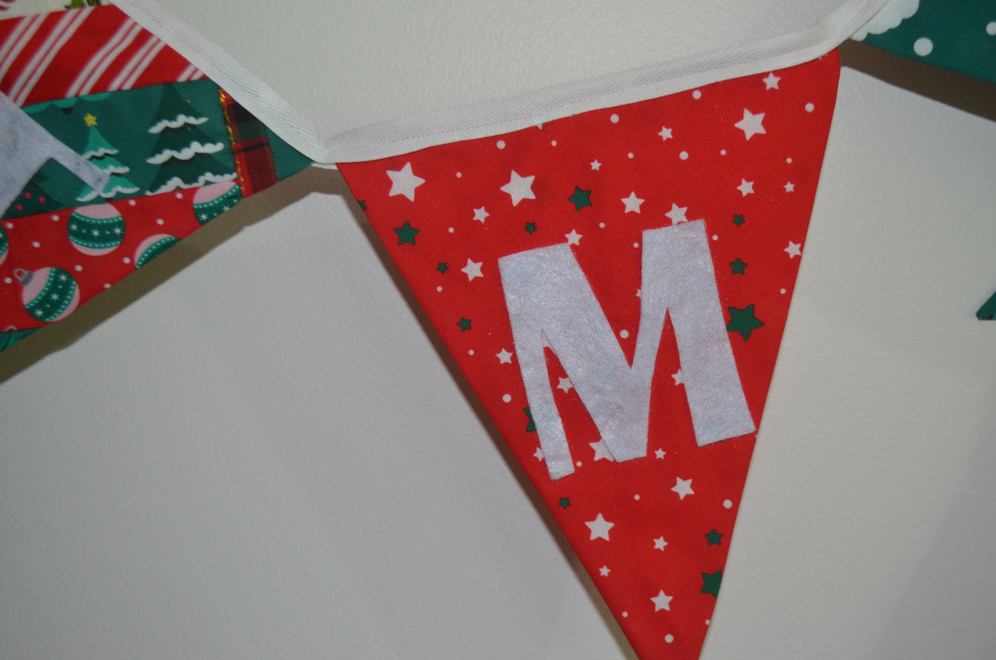 Custom "MERRY CHRISTMAS" Bunting
